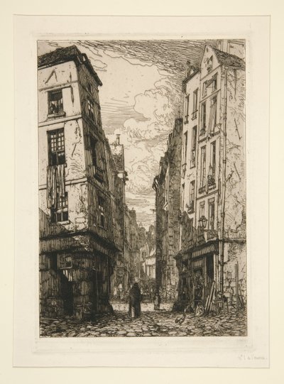 Rue des Marmousets (Alt-Paris) von Maxime Lalanne