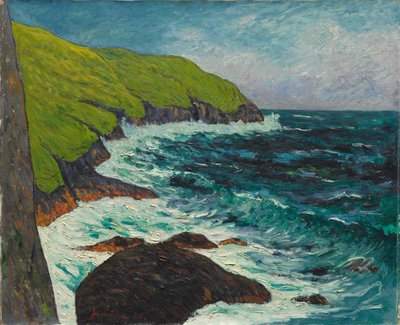 Die Klippen bei Beg-ar-Fry, Saint-Jean-du-Doigt von Maxime Maufra