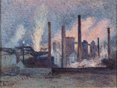 Stahlwerk in Charleroi, 1897 von Maximilien Luce
