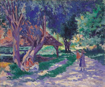Bessy, Yonne, der schattige Pfad von Maximilien Luce