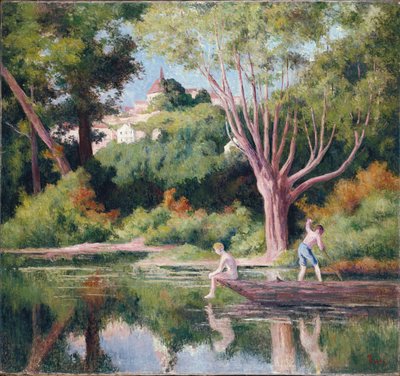 Rolleboise, Baden von Maximilien Luce