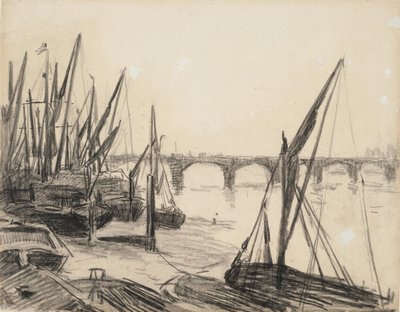 Die Themse an der Vauxhall-Brücke von Maximilien Luce