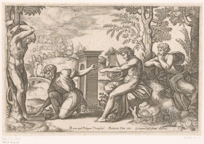 Apoll und Marsyas von Meester van de Dobbelsteen