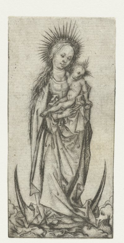 Madonna auf der Mondsichel von Meester van het Amsterdamse Kabinet