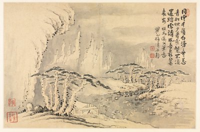 Landschaften in verschiedenen Stilen nach alten Meistern von Mei Qing