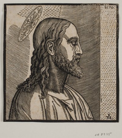 Porträt von Christus von Melchior Lorck