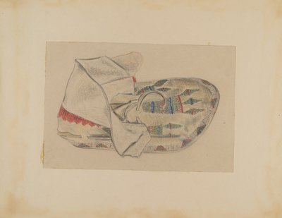 Perlenbesetzter Mokassin von Melita Hofmann