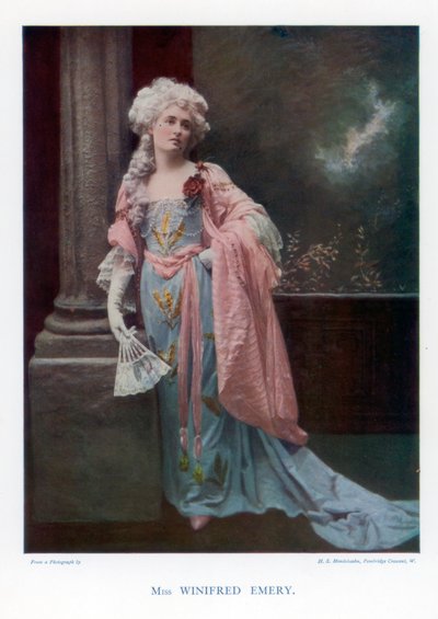 Winifred Emery, englische Schauspielerin, 1901 von Mendelssohn