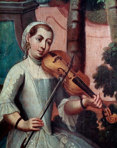 Geigenspieler (Detail) von Mexican School