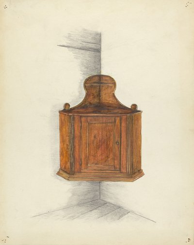 Eckschrank, ca. 1953 von Meyer Goldbaum