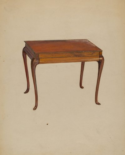 Silberner Teetisch, 1935-1942 von Meyer Goldbaum