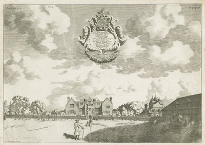 Bentley Hall: Kupferstich, [1686] von Michael Burghers