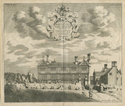 Broughton Hall (Kupferstich, 1653-1686) von Michael Burghers