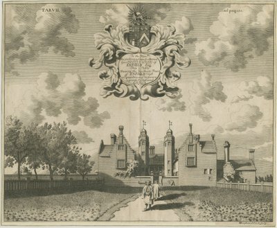 Enville Hall: Kupferstich, undatiert [1653-1686] von Michael Burghers
