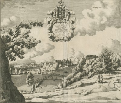 Prestwood Hall: Gravur, undatiert [1653-1727] von Michael Burghers