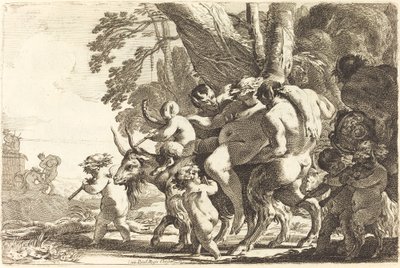 Betrunkener Silenus von Michel Dorigny