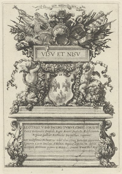 Frontispiz von Michel Dorigny, after Simon Vouet