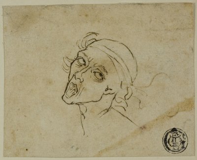 Männlicher Kopf von Michelangelo Buonarroti