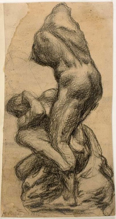 Zwei kämpfende Figuren von Michelangelo Buonarroti