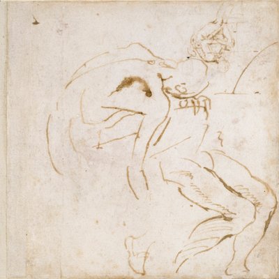 Zwei Teilfigurenstudien, ca. 1490-1560 von Michelangelo Buonarroti