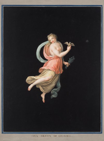 Weibliche Allegorie der Nacht von Michelangelo Maestri