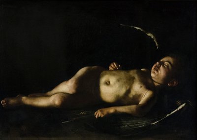 Schlafender Amor von Michelangelo Merisi da Caravaggio