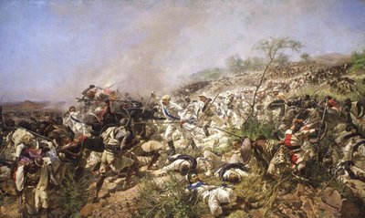 Die Schlacht von Dogali, 1896 von Michele Cammarano