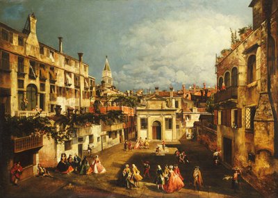 Der Campo San Gallo, Venedig, ca. 1740er von Michele Marieschi