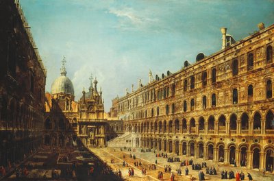 Der Innenhof des Dogenpalastes, Venedig von Michele Marieschi