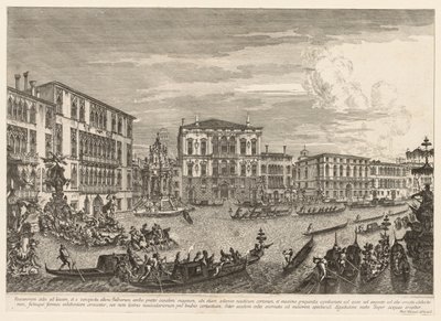 Ansichten von Venedig: Die Regatta, 1741 von Michele Marieschi