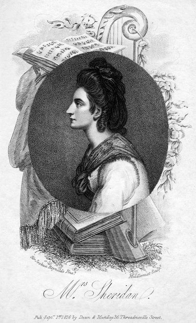 Elizabeth Ann Sheridan, englische Sängerin des 18. Jahrhunderts, 1816 von Middlemist