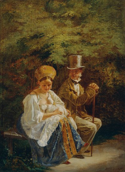 Der alte Hagestolz von Mihaly von Zichy