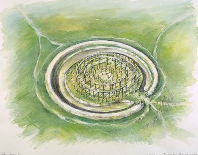 Woodhenge, ca. 25. Jahrhundert v. Chr., ca. 1990-2010 von Mike Seaforth