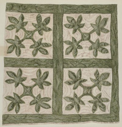 Applikationsquilt von Mildred E. Bent