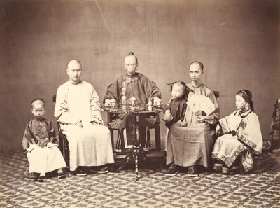 Mandarin mit Familie, 1860-1863 von Milton M. Miller