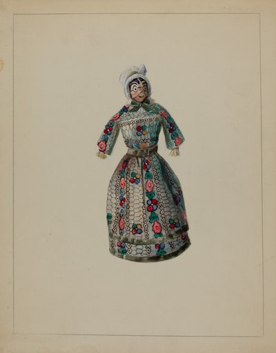 Puppe, ca. 1936 von Mina Lowry