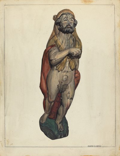 Galionsfigur: Herkules, ca. 1940 von Mina Lowry