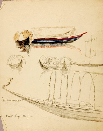 Boote, Lago Maggiore von Miner Kilbourne Kellogg