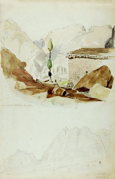 Kloster des Elias, Berg Sinai, 1844 von Miner Kilbourne Kellogg