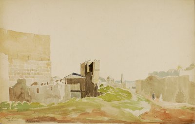 Turm von Hypacus, Jerusalem, n.d. von Miner Kilbourne Kellogg