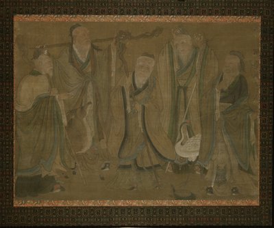 Fünf Weise, 15.-frühes 16. Jahrhundert von Ming Dynasty Chinese School
