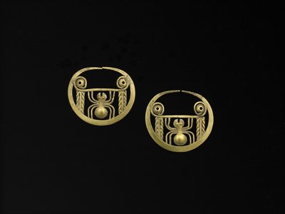 Paar Nasenringe von Moche Moche
