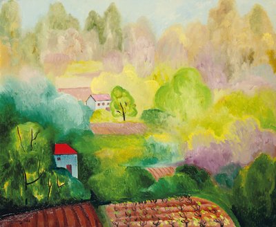 Landschaft bei Saint Tropez von Moise Kisling