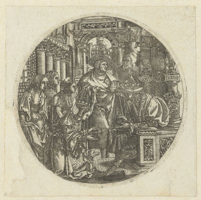 Esther vor Ahasverus von Monogrammist DDC