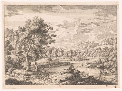 Landschaft mit Fluss von Monogrammist MEG