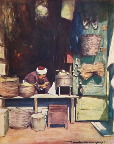 Ein Samenstand in Delhi (1903) von Mortimer L Menpes