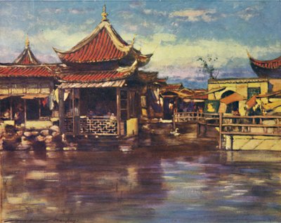 Ein Teehaus, Shanghai, 1903 von Mortimer L Menpes