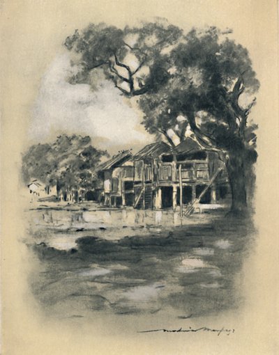 Ein Dorf im Hinterland, 1903 von Mortimer L Menpes