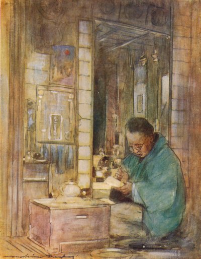 Konten aufstellen, ca. 1887 von Mortimer L Menpes