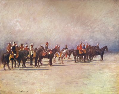 Vizekönig inspiziert die Truppen, 1903 von Mortimer L Menpes